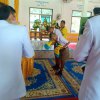 พิธีอัญเชิญผ้าไตร เครื่องสังฆทานพระราชทาน